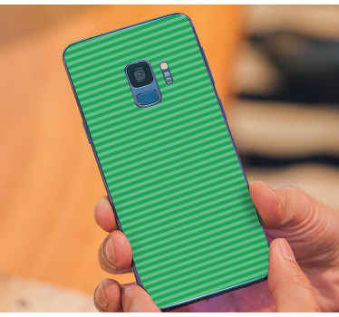 Sticker para Samsung Color turquesa con rayas - TenVinilo