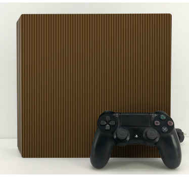 Autocolante Skin para ps4 Cor marrom com riscas - TenStickers
