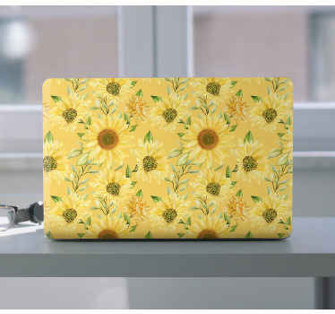 Big sunflowers petals laptop skin - TenStickers