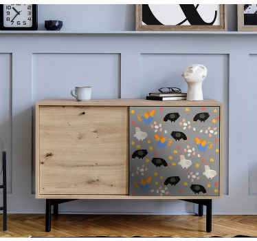 κοτόπουλα στο στυλό μοτίβο έπιπλα decal - TenStickers