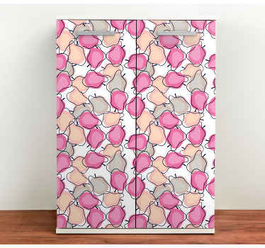 Naklejka na meble Wzór z różowymi owocami - TenStickers