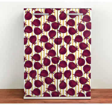 Random pattern pomegranate  furniture sticker - TenStickers