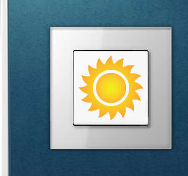 Sonne Lichtschalter Aufkleber - TenStickers