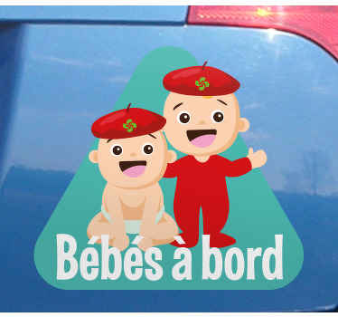 Sticker Bébé à Bord Conception de bébés mignons - TenStickers