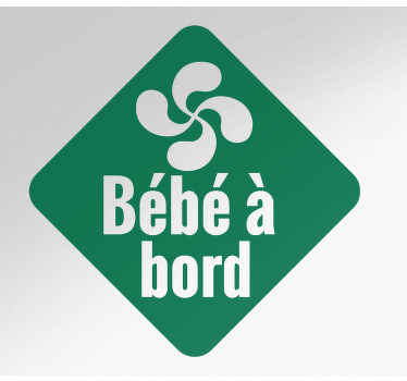 Sticker Bébé à Bord Conception de texte bébé à bord - TenStickers