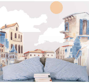 Acuarelă desen ilustrativ decal - TenStickers