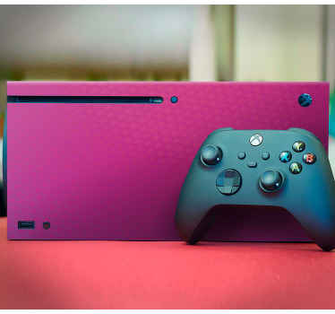 Pink carbon xbox vinyl skin - TenStickers