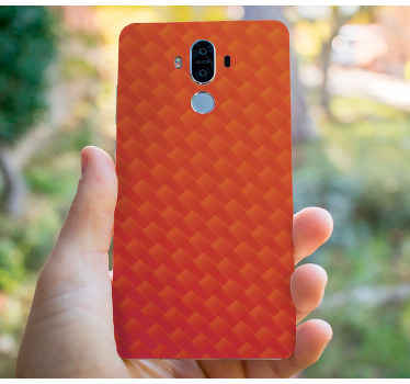 αυτοκόλλητο πορτοκαλί huawei άνθρακα - TenStickers