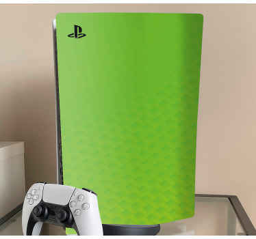 Green carbon PS5 vinyl decal - TenStickers
