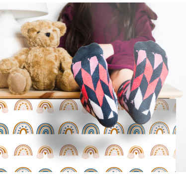 Vzorec mavrične nalepke za pohištvo - TenStickers