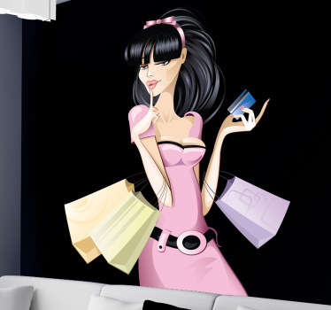 时尚小姐贴纸 - TenStickers