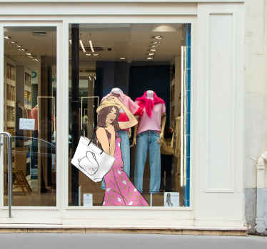 包袋年轻时尚墙贴 - TenStickers