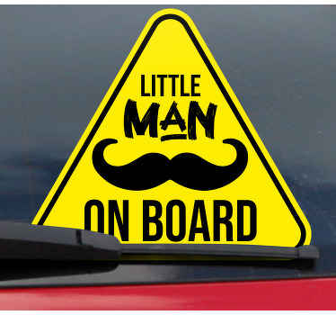 Personalised Daddy's Little Man Star Shaped Baby On Board Car Sign ~ New! 