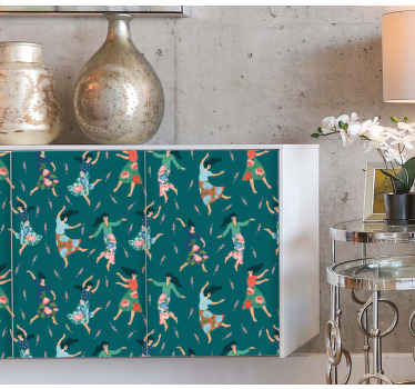 Naklejka na meble Tańczące kobiety z - TenStickers