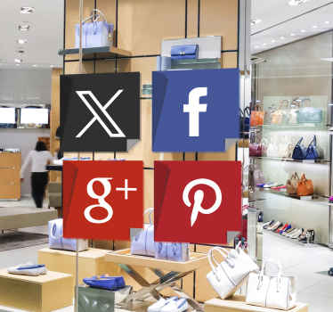 社交媒体贴纸 - TenStickers