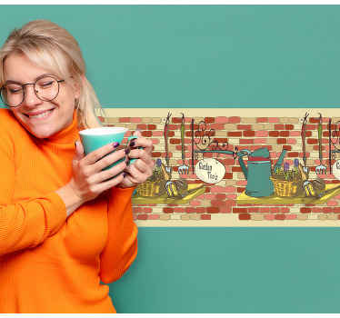 Cenefa adhesiva Ingredientes clásicos - TenVinilo