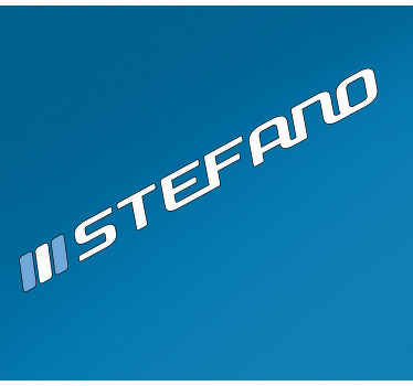 Pegatina para moto Bandera argentina y nombre personalizado - TenVinilo