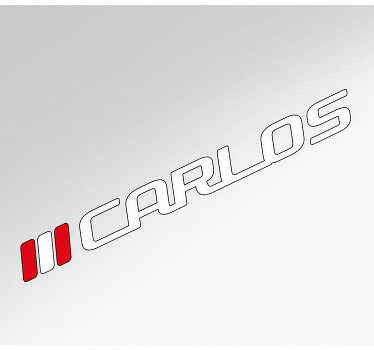 Pegatina para moto Bandera peruana y nombre personalizado - TenVinilo