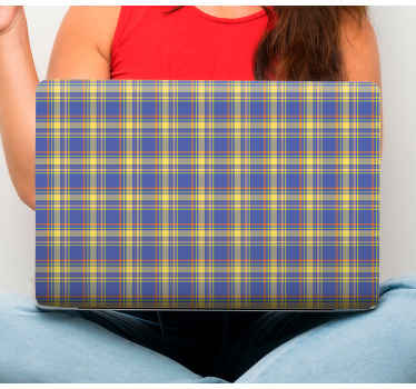 Mėlynos spalvos dantų akmenų modelio nešiojamojo kompiuterio oda - „Tenstickers“