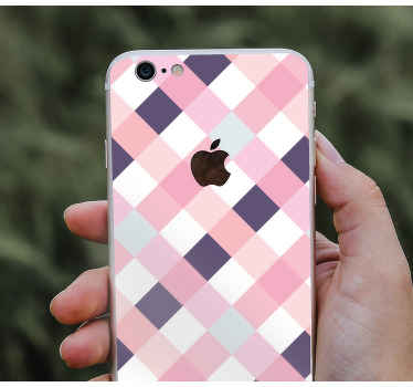 Pohled na zkontrolovanou textilní iphone nálepku - TenStickers