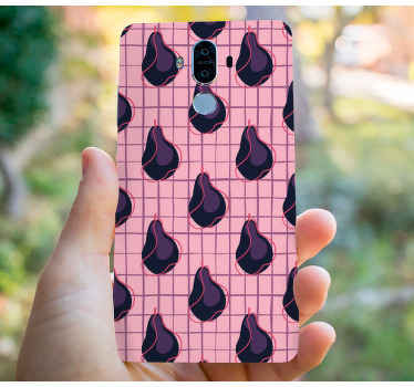 Kockás minta körtével huawei matrica - TenStickers