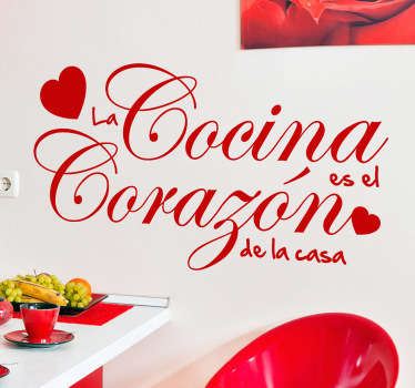 Vinilo decorativo corazón de la casa - TenVinilo