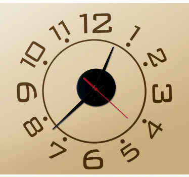 Neverjetna nalepka za uro s številkami - TenStickers