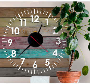 Neverjetna nalepka za stenske ure v različnih barvah - TenStickers