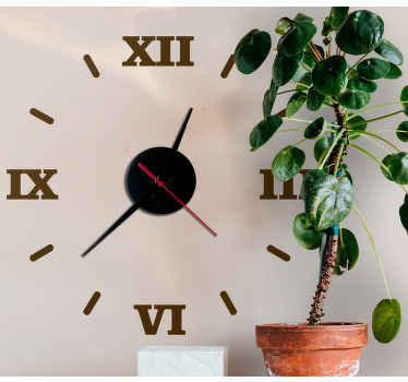 Enostavno in preprosto z nalepko z rimsko številko - TenStickers