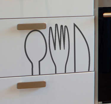Bestik wallsticker - TenStickers