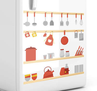 厨房用具墙贴纸 - TenStickers