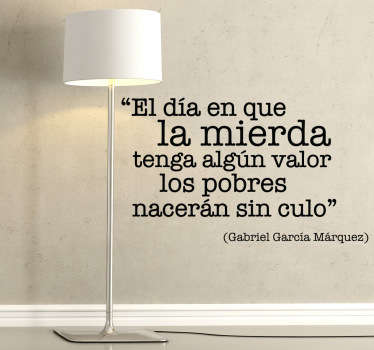 Vinilo decorativo valor de la m***** - TenVinilo
