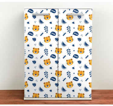 Nálepky na tigrie mláďa a vážka - Tenstickers