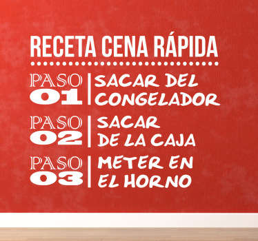 Vinilo decorativo cena rápida - TenVinilo