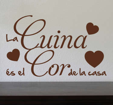 Vinilo para cocina cor de la casa - TenVinilo