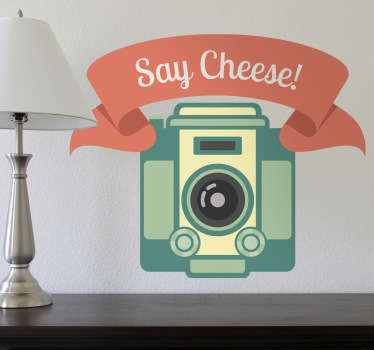 Say cheese Aufkleber - TenStickers