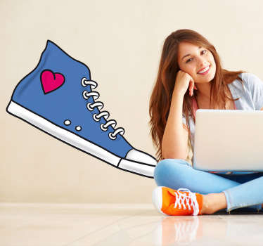 鞋心墙贴 - TenStickers