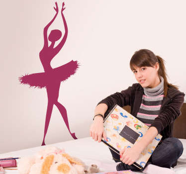 Ballerina Silhouette Decal - TenStickers