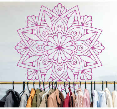 Růžová samolepka na zeď - TenStickers