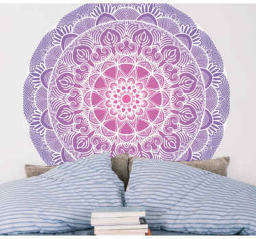 Aufkleber für die Wand Lila blume des lebens mandala - TenStickers