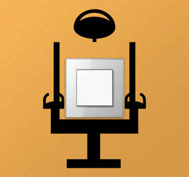 Sticker interrupteur lampe de chaise créative - TenStickers