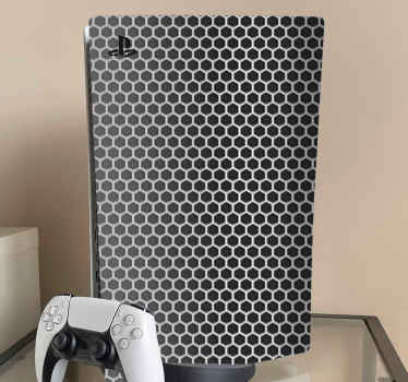 Hexagonal Pattern Cover PS5 skin - TenStickers