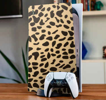 Leopard pattern cover PS5 skin - TenStickers