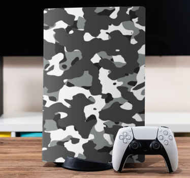 Camouflagepatroon ps5 sticker - TenStickers