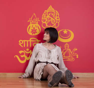 Wall sticker simboli Hindu - TenStickers