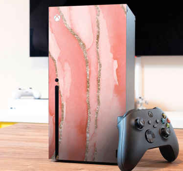 ροζ glitter μάρμαρο xbox δέρμα - TenStickers
