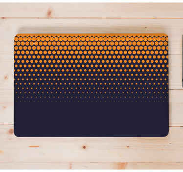 Absztrakt árnyalatok gradiens minta laptop bőr - TenStickers