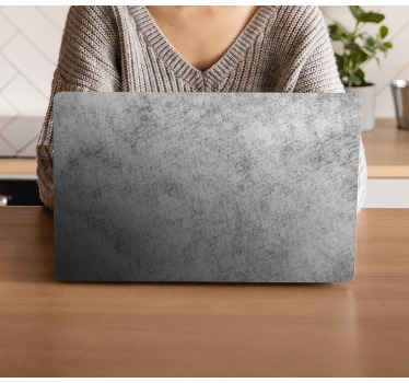 Vinilo para portátil superficie gris texturizada - TenVinilo