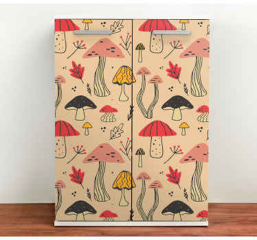 Samolepka na nábytek z barevného elegantního houby - TenStickers