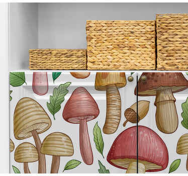 Klebefolie Möbel Sammlung verschiedener pilze - TenStickers